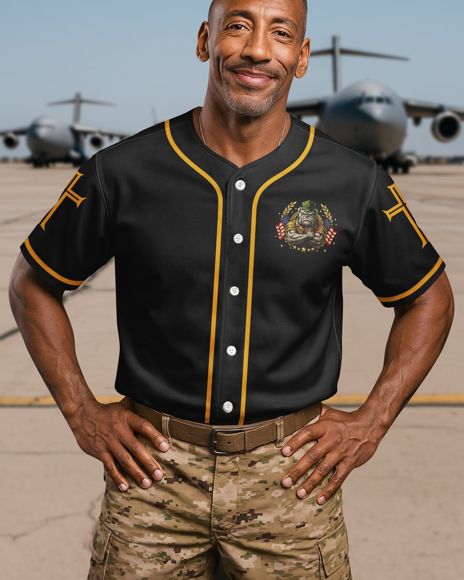 Once A Marine By Duty Forever A Warrior Of Christ By Faith Jersey - Image 2